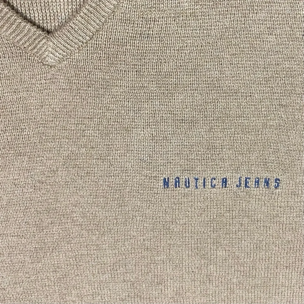 Vintage Nautica Jeans Striped Knit Heavyweight Sweater - Picture 3 of 8